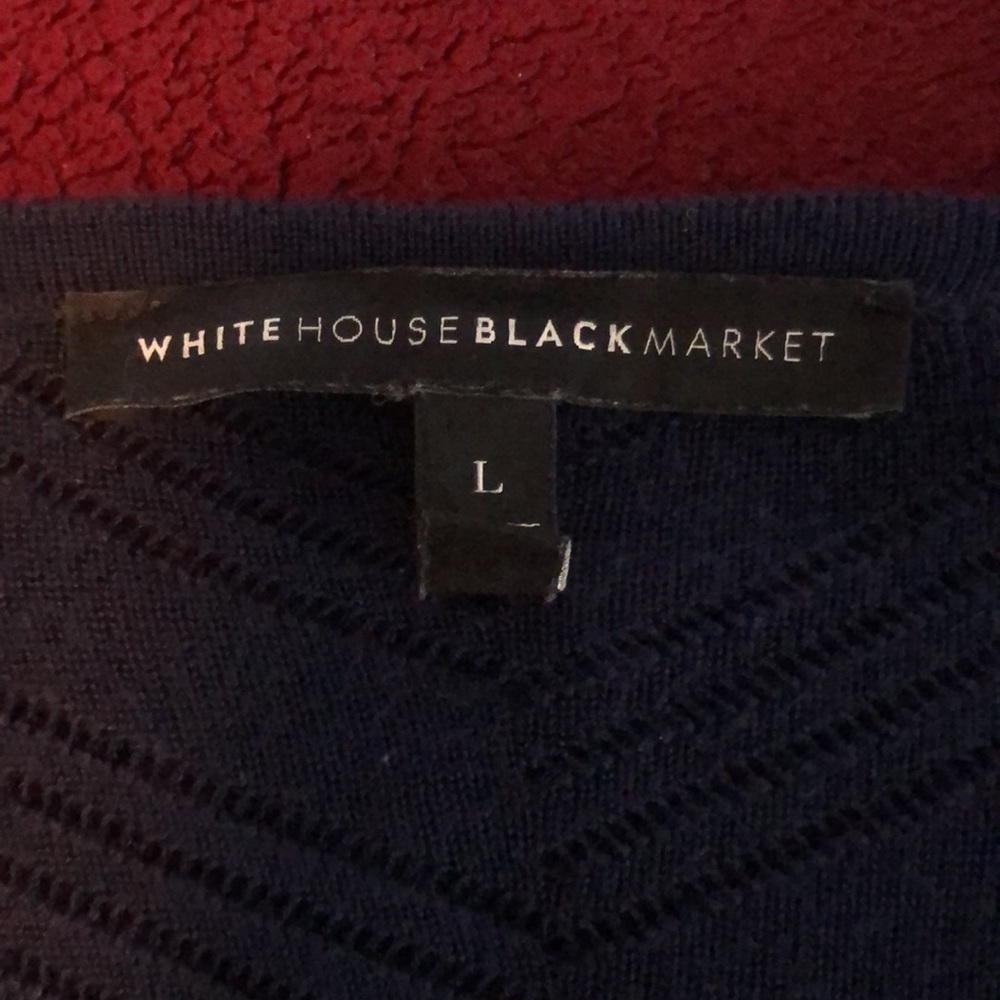 #Navy sweater top# tie neck - Picture 7 of 7